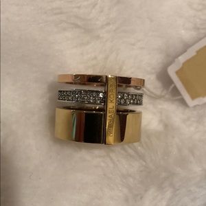 Michael Kors Tri-Stack Ring (Size 7) *NWT*